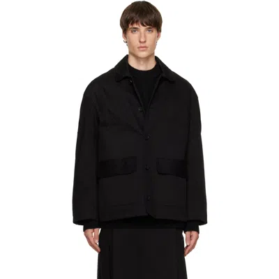 Simone Rocha Black Workwear Field Jacket