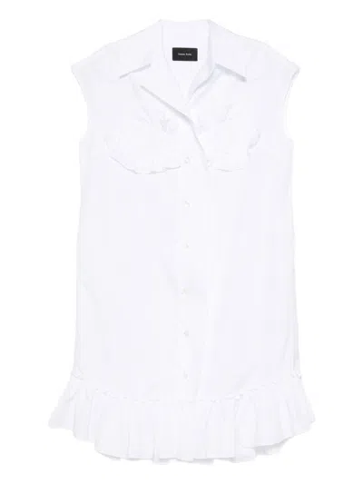 Simone Rocha Sleeveless Ruffle-detail Shirt