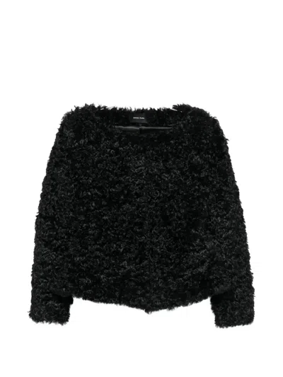 Simone Rocha Boat-neck Jacket In Black