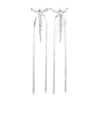Simone Rocha Bow And Strap Earrings In White