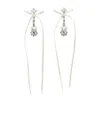 Simone Rocha Bow And Strap Earrings In White
