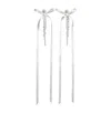 Simone Rocha Bow And Strap Earrings In White