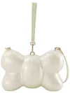 Simone Rocha Bow Bag Crossbody - Leather - Beige In Multi