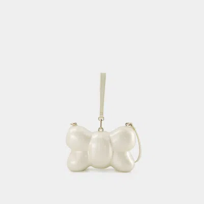 Simone Rocha Bow Bag Crossbody In Beige