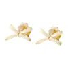 Simone Rocha Bow Daisy Earrings In Neutral
