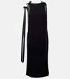 Simone Rocha Bow-detail Jersey Midi Dress In Black