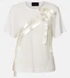 Simone Rocha Bow Sash Short-sleeve T-shirt In White