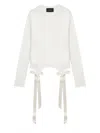 Simone Rocha Bow-detail Top In 白色