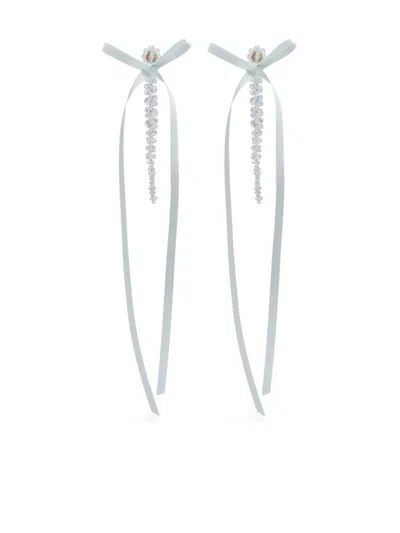 SIMONE ROCHA BOW-DETAILED EARRINGS