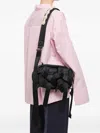 Simone Rocha Bow-embellished Crossbody Bag With Embroidery In Black