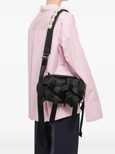 Simone Rocha Bow-detailing Shoulder Bag In Black