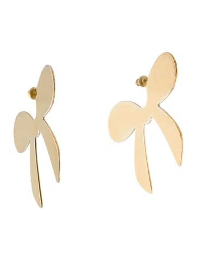 Pre-owned Simone Rocha Bow Earrings In Multi