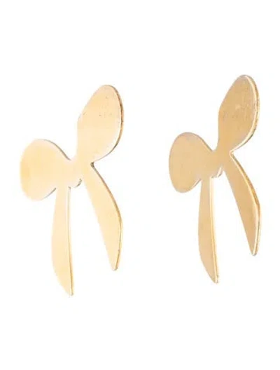 Pre-owned Simone Rocha Bow Earrings In Multicolor