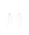 Simone Rocha Bow Earrings In White