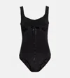 Simone Rocha Bow-embellished Bodysuit In Black