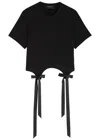 Simone Rocha Easy T-shirt With Bow Tails In Black