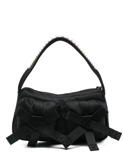 SIMONE ROCHA BOW-EMBELLISHED SHOULDER BAG