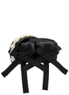 Simone Rocha Bow Faux Pearl-embellished Nylon Cross-body Bag