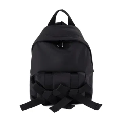 Simone Rocha Bow Front Backpack In Black