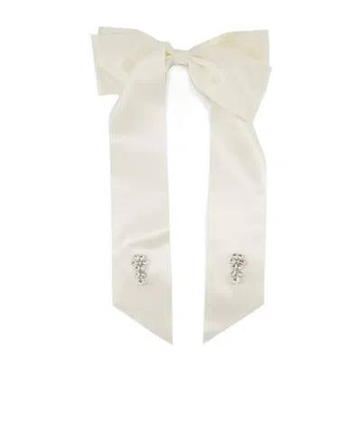 Simone Rocha Bow Hairpin In Beige