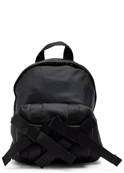 Simone Rocha Bow Nylon Backpack In Black