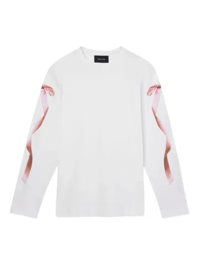 Simone Rocha Bow-print T-shirt In White