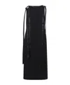 Simone Rocha Knee-length Dress With Bow Ribbon Detail In Black