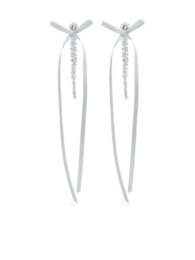 SIMONE ROCHA SIMONE ROCHA BOW RIBBON DRIP EARRINGS ACCESSORIES