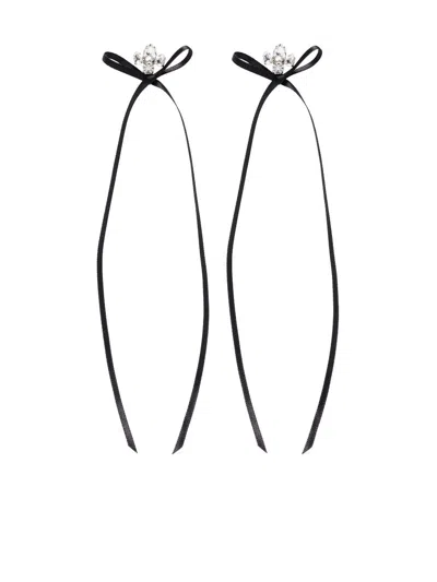 SIMONE ROCHA BOW RIBBON EARRINGS
