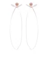 Simone Rocha Bow Ribbon Stud Earrings In Gold