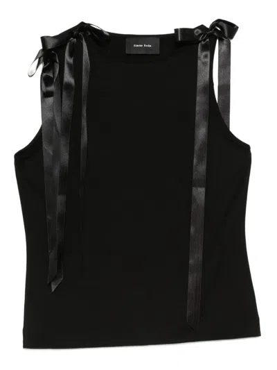 SIMONE ROCHA BOW RIBBON TANK TOP