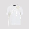 Simone Rocha Bow Sash Short-sleeve T-shirt In White