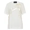 Simone Rocha Bow Sash Easy T-shirt In White