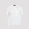 Simone Rocha Bow Sash Easy T-shirt In White