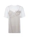 Simone Rocha Bow Sash T-shirt In White