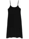 Simone Rocha Bow Slip Midi Dress In Black