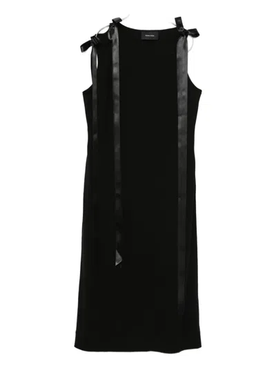 Simone Rocha Bow Strap-detail Midi Dress