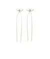 Simone Rocha Bow Stud Earrings In White