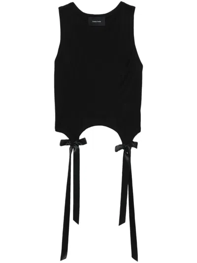 SIMONE ROCHA BOW TAIL EASY TANK TOP - WOMEN'S - COTTON