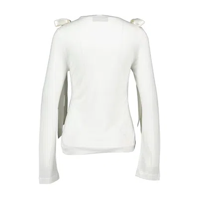 Simone Rocha Bow Tail T Shirt In White