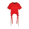 Simone Rocha Easy Bow-detail Short-sleeve T-shirt In Red