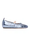 Simone Rocha Bow Tie Ballet Shoes In Blue