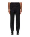 Simone Rocha Bow-tie Belt Straight Leg Casual Pants In Black