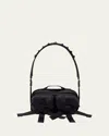 Simone Rocha Bow Zip Bum Crossbody Bag In Black Jet