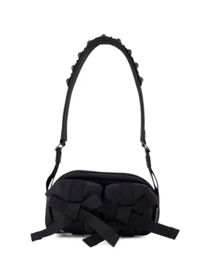 Simone Rocha Bow-detail Shoulder Bag In Black