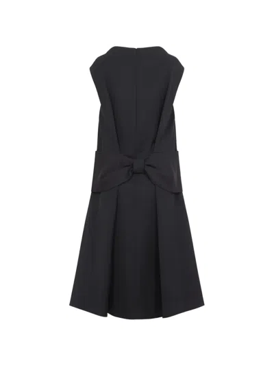 Simone Rocha Bow-detail Sleeveless Mini Dress In Black