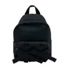 Simone Rocha Bow-front Nylon Backpack In Black