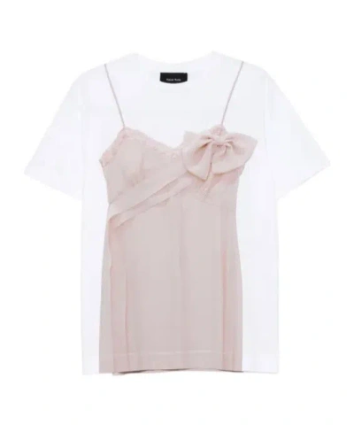 Simone Rocha Bow-print T-shirt In White