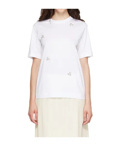 Simone Rocha Boy Embellished T-shirt In White