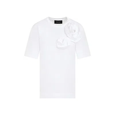 Simone Rocha Boy T-shirt Pressed Rose In White